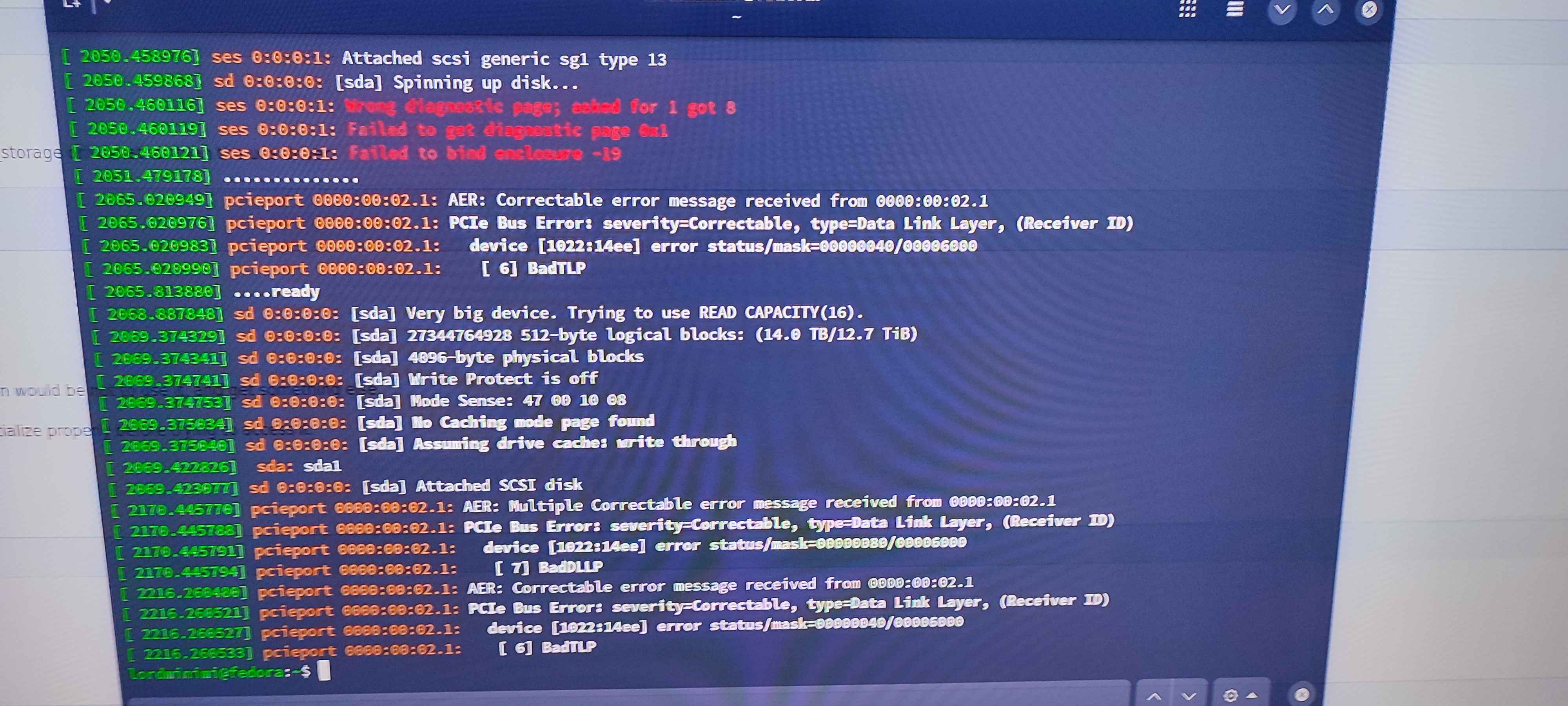can't mount external storage Universal Blue